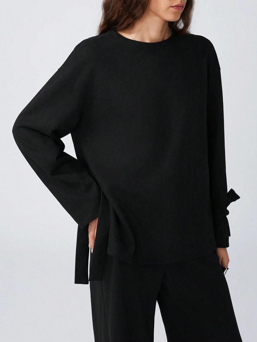 BLUZA IMITACJA zamszu guziki