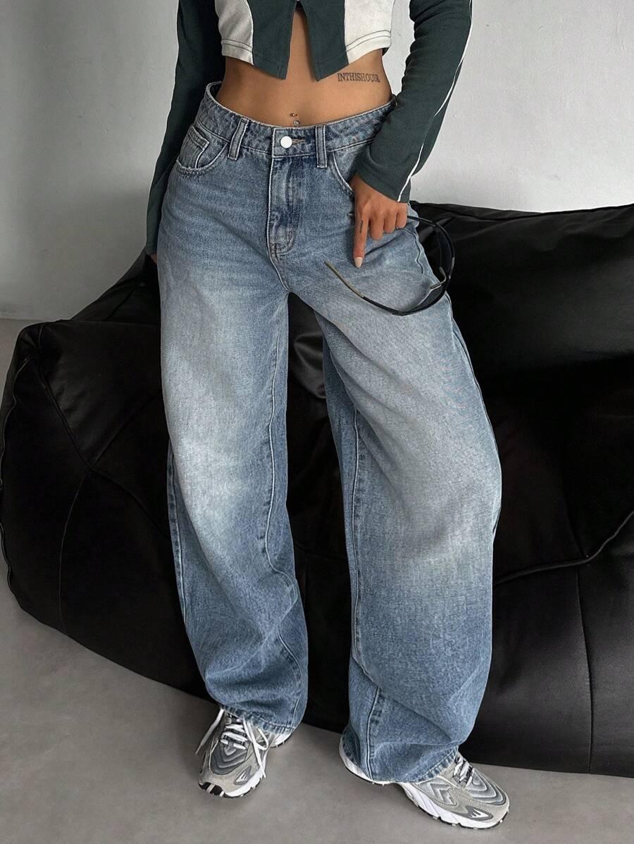 NIEBIESKIE SPODNIE JEANS