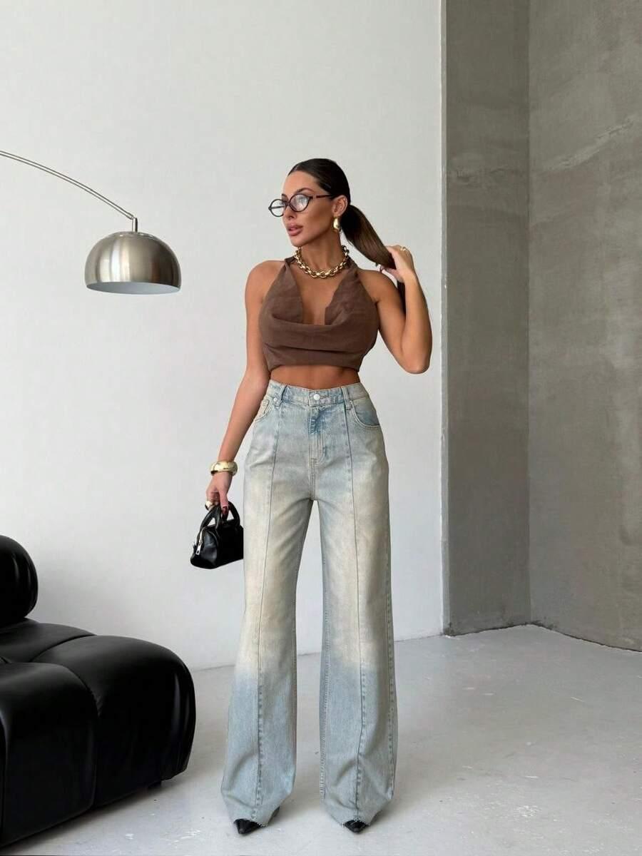 NIEBIESKIE SPODNIE JEANS