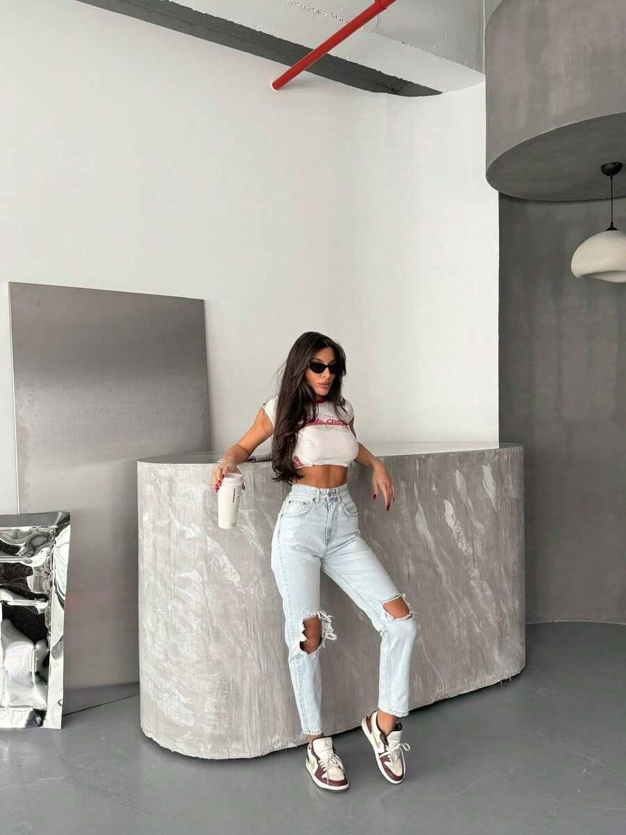 NIEBIESKIE SPODNIE JEANS 