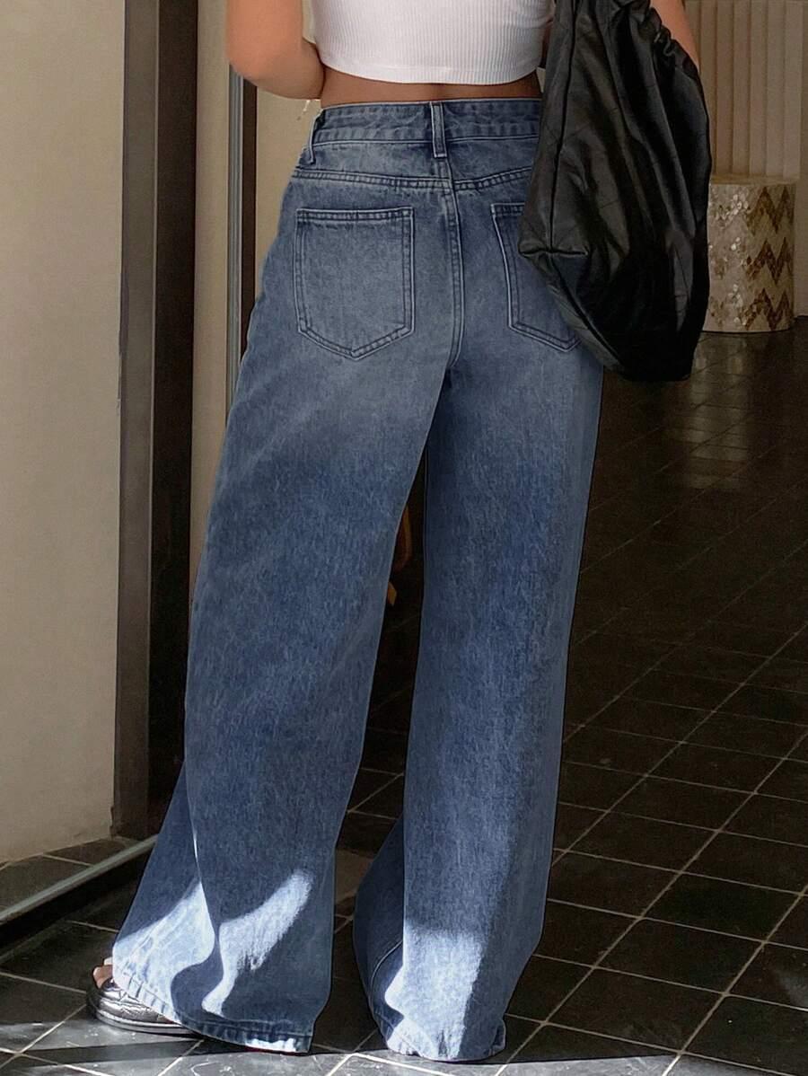 NIEBIESKIE SPODNIE JEANS
