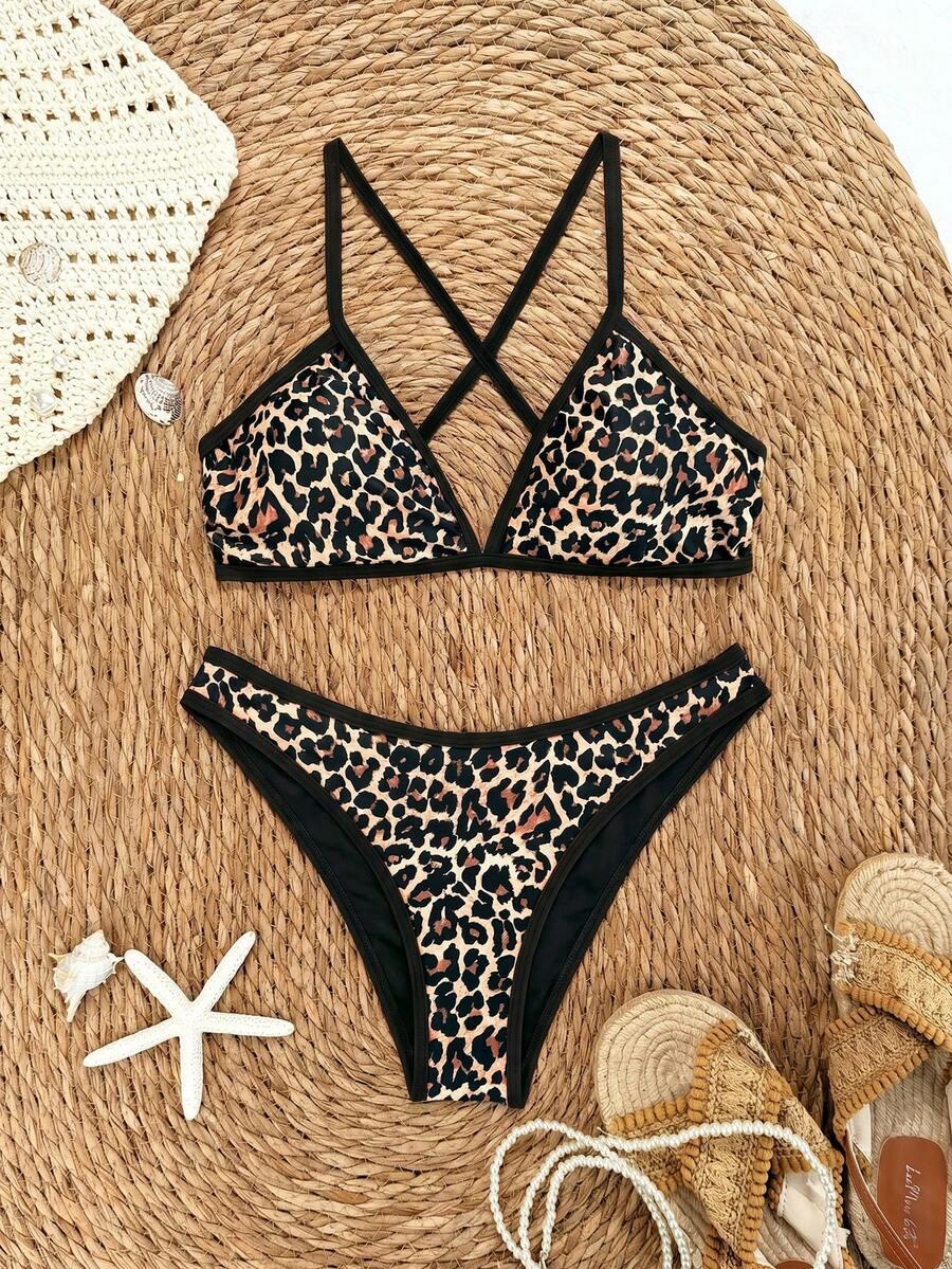 DWUCZĘŚCIOWY STRÓJ KĄPIELOWY ANIMAL PRINT