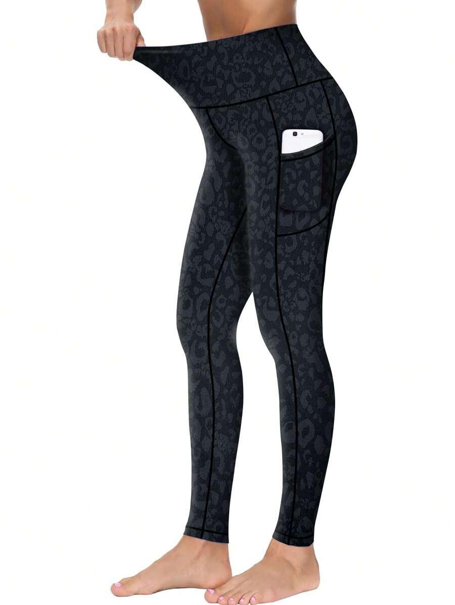 legginsy sportowe animal print