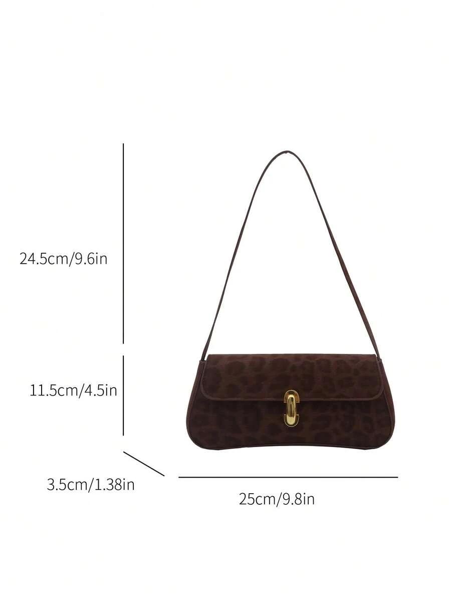 czarna torebka animal print