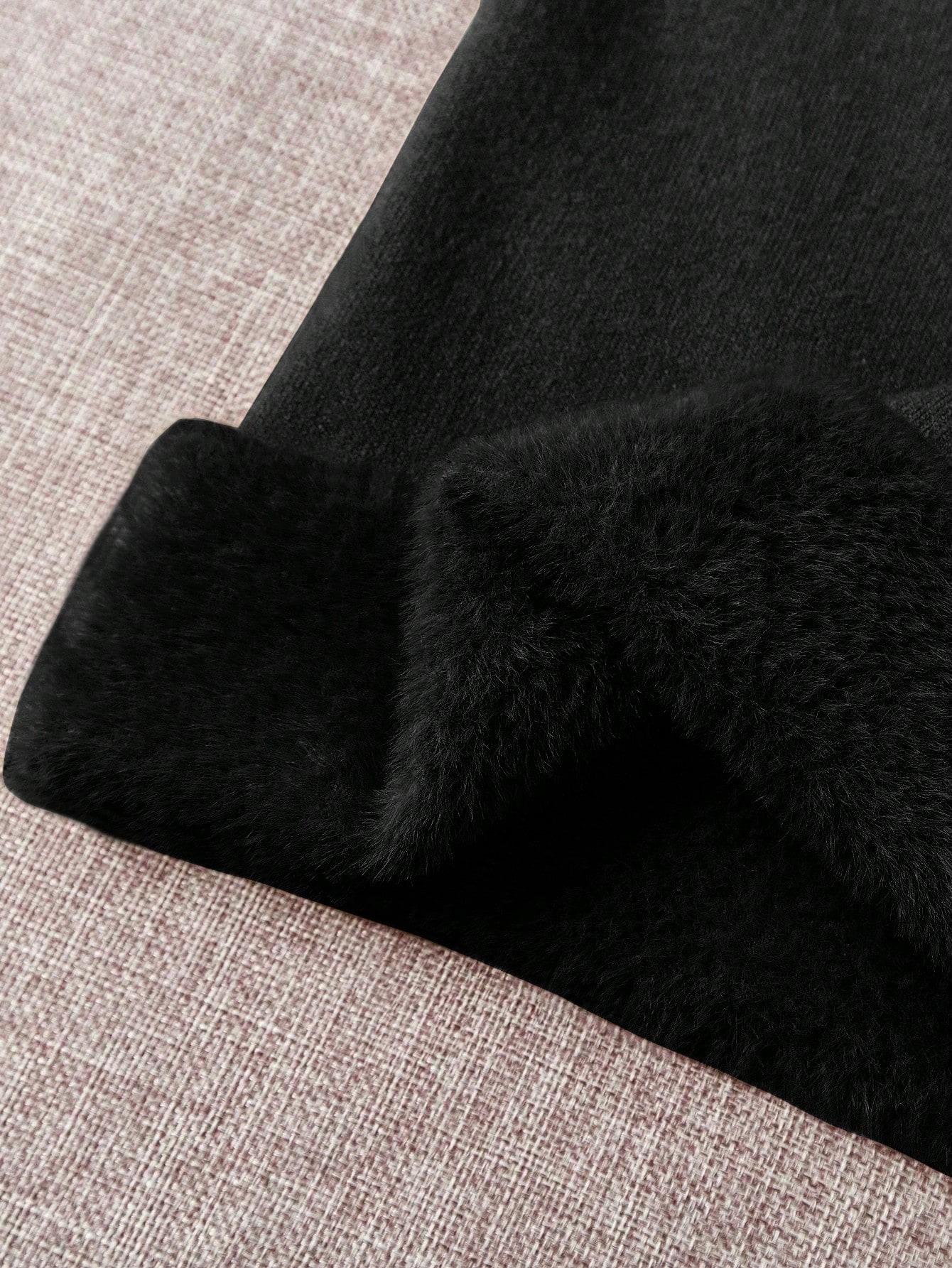 CZARNY OCIEPLANY SWETER GOLF