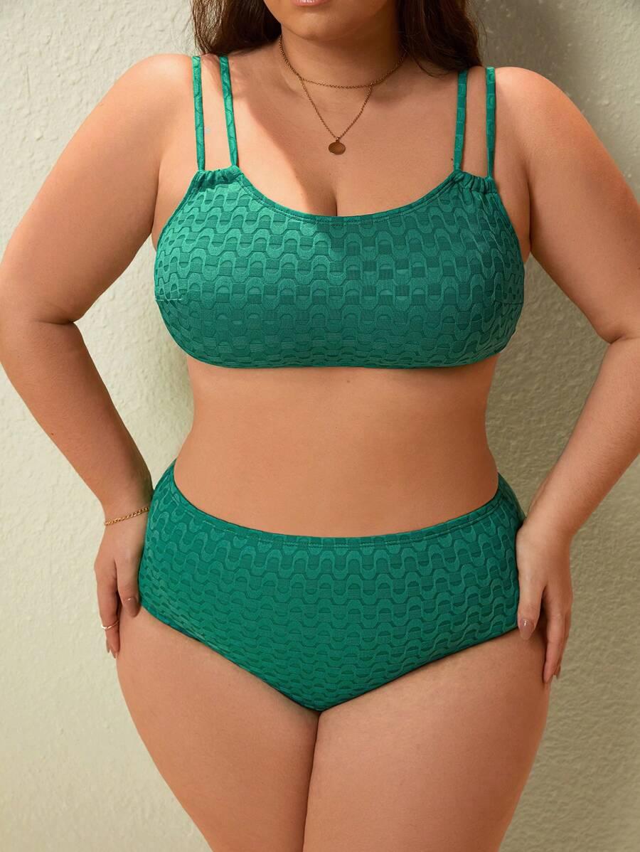 zielony komplet bikini 