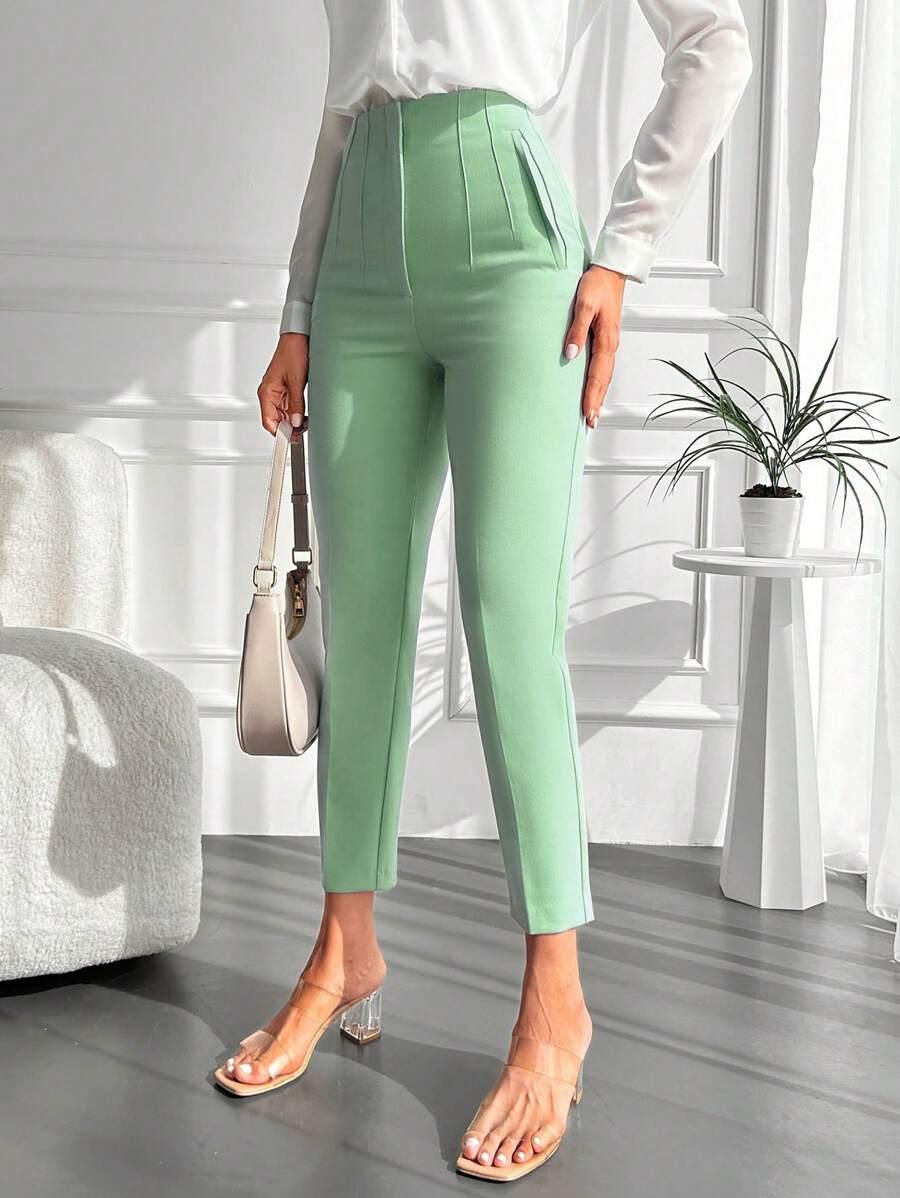 zielone spodnie casual