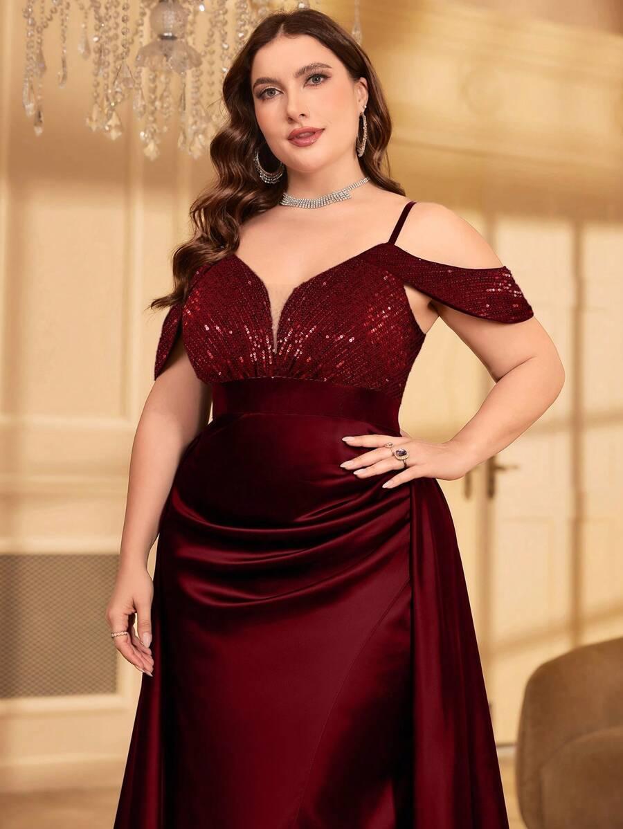 CZERWONA MAXI SUKIENKA