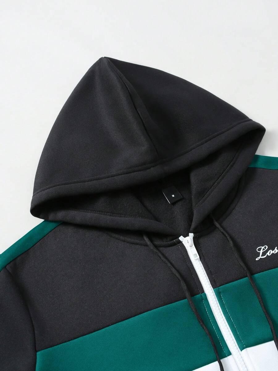 rozpinana bluza z kapturem nadruk 