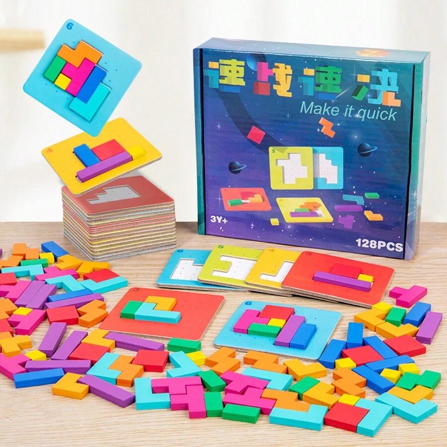 Drewniane puzzle gra