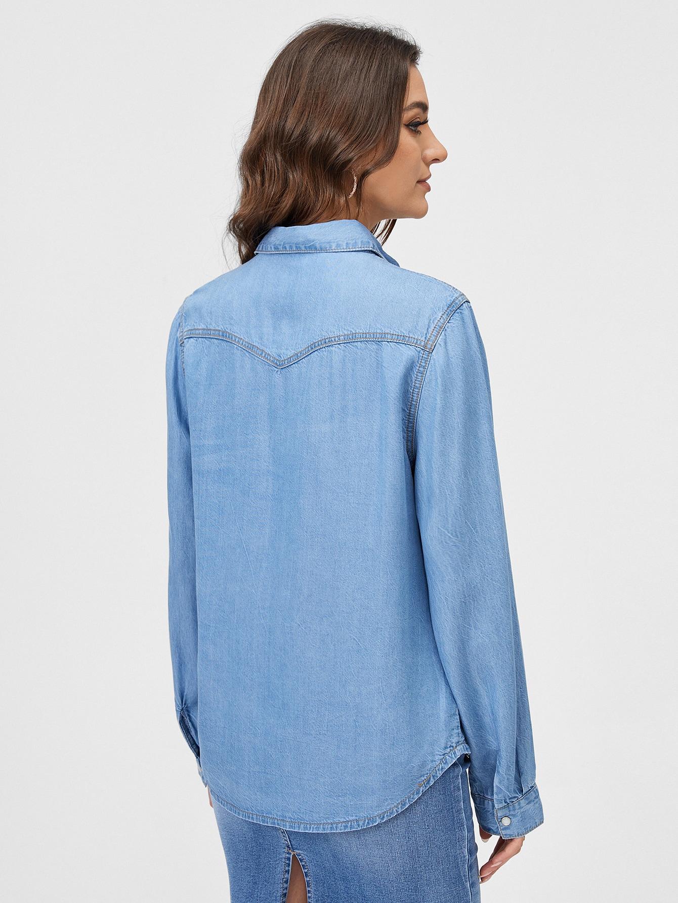 NIEBIESKA KOSZULA JEANS