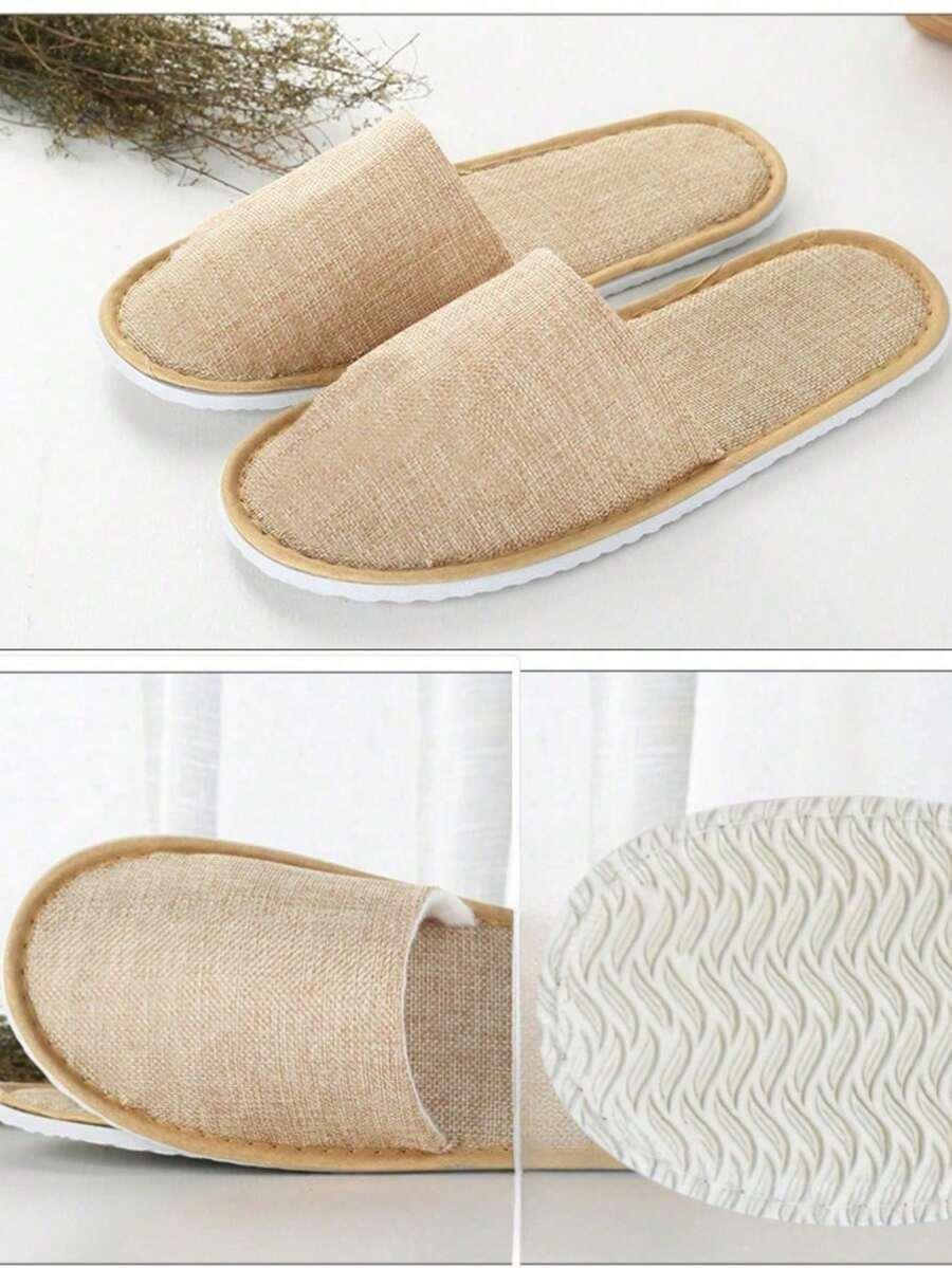 beżowe kapcie 10par