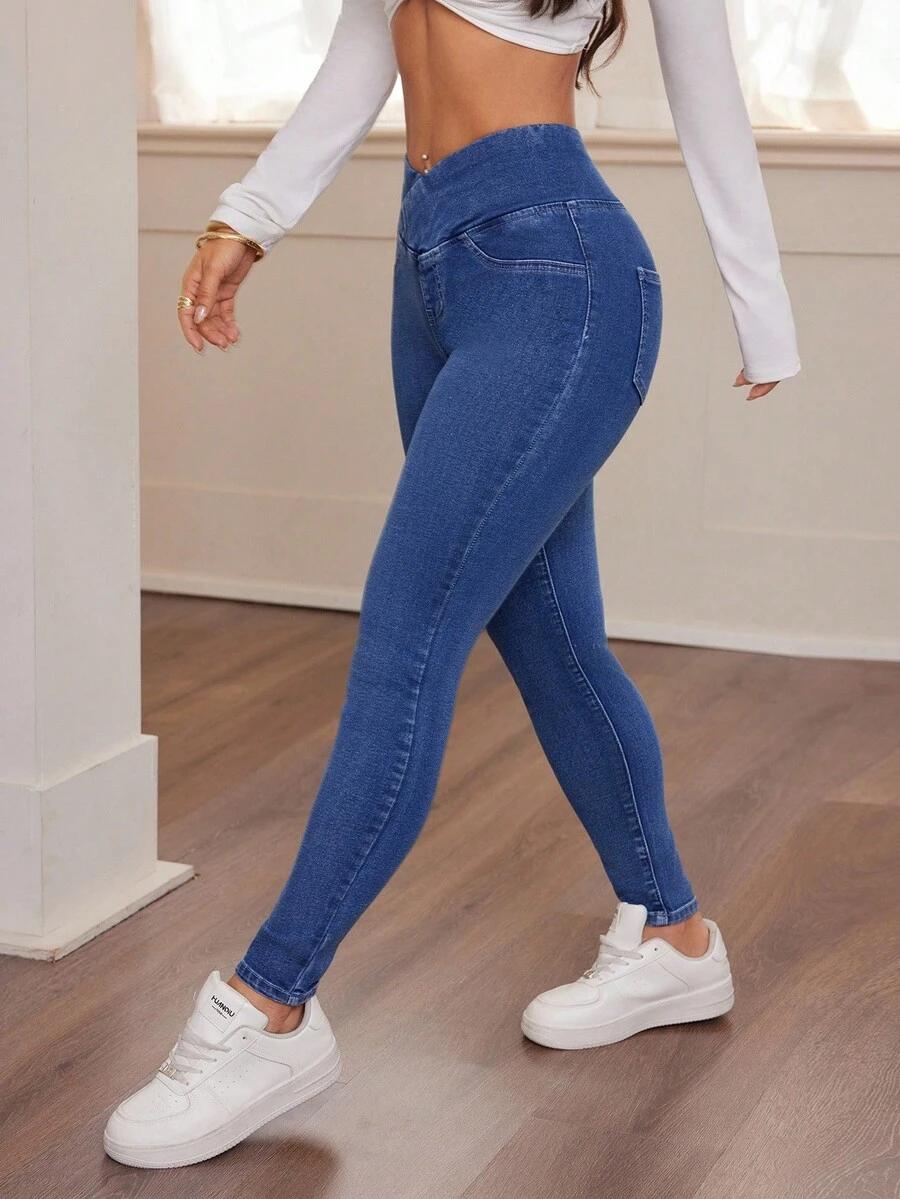 NIEBIESKIE SPODNIE JEANS RURKI