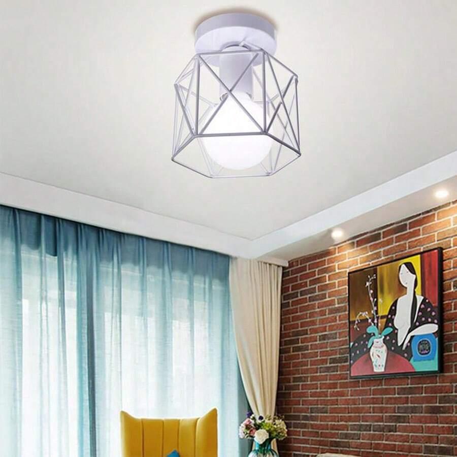 biała lampa wisząca