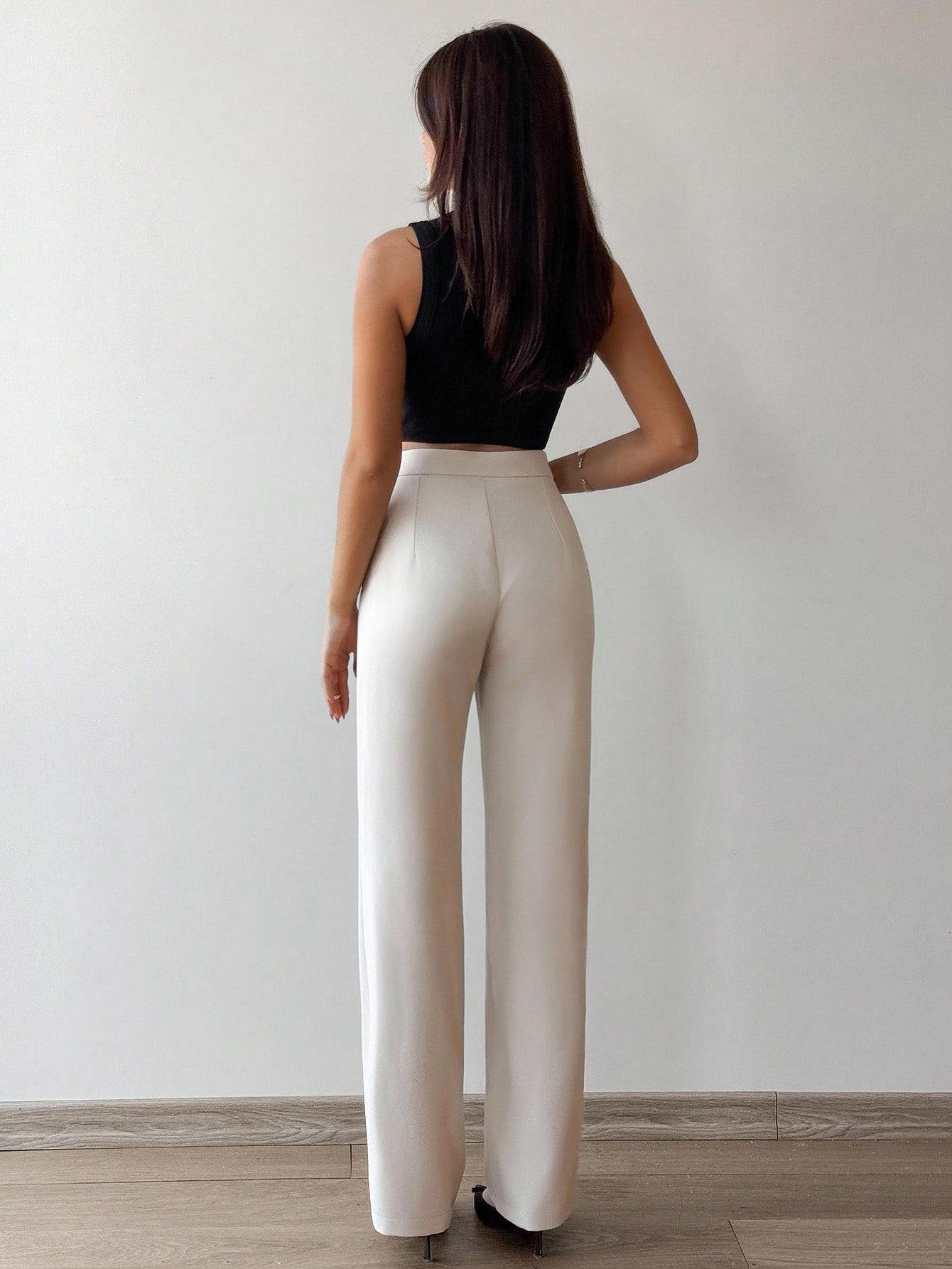 ELEGANCKIE SPODNIE DAMSKIE PROSTE 