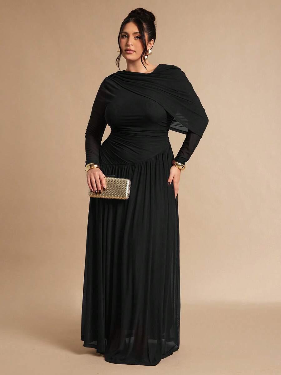 CZARNA MAXI SUKIENKA