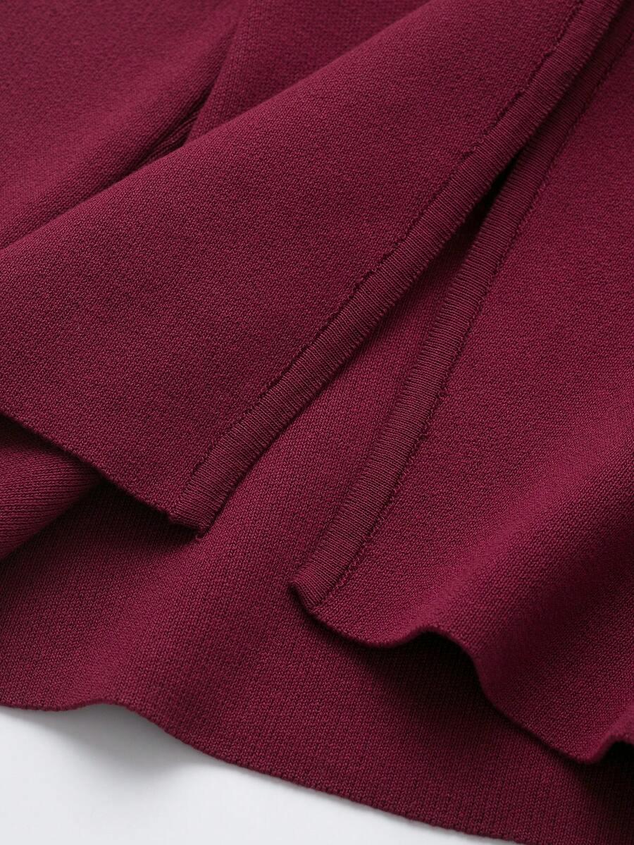 czerwony sweter kardigan