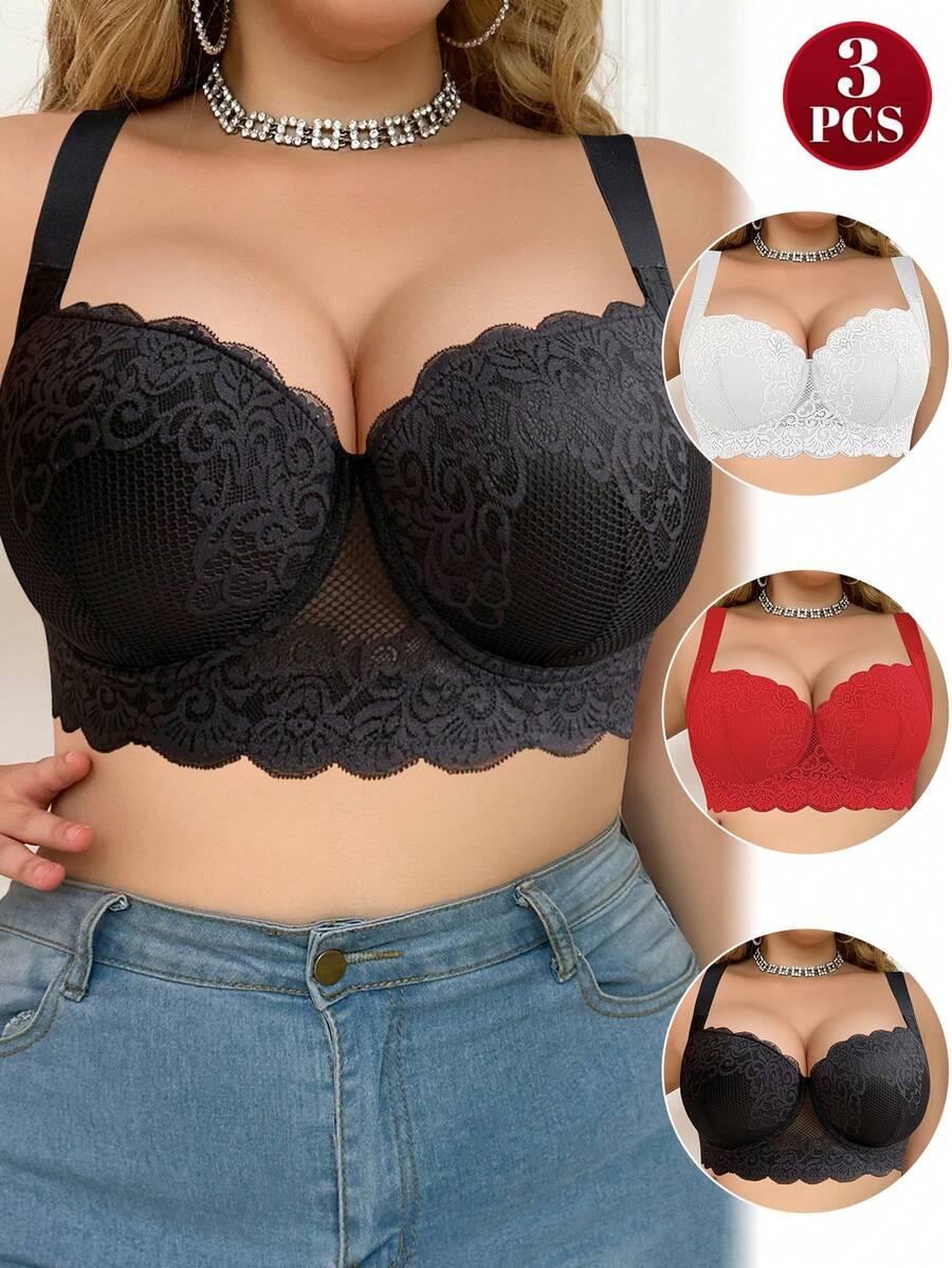 biustonosz push up fiszbiny koronka 2-pack