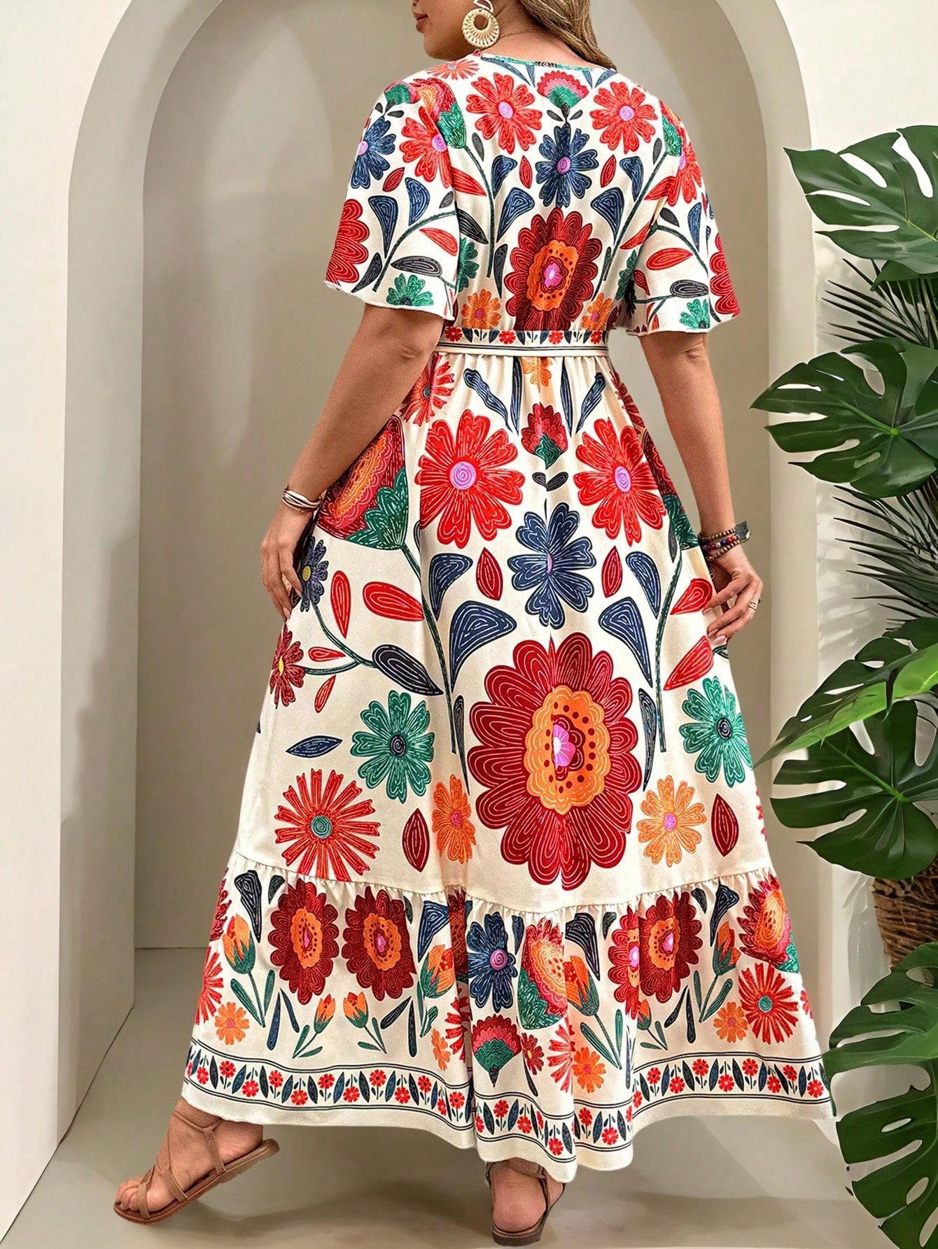maxi sukienka print 