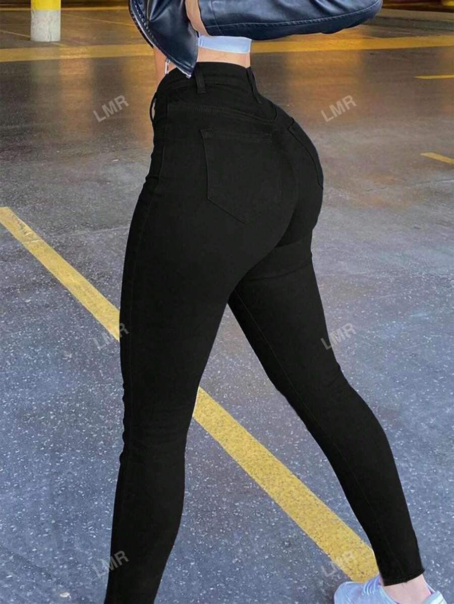 SPODNIE RURKI JEANS WYSOKI STAN