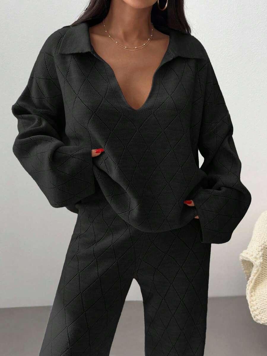 KOMPLET SWETER SPODNIE