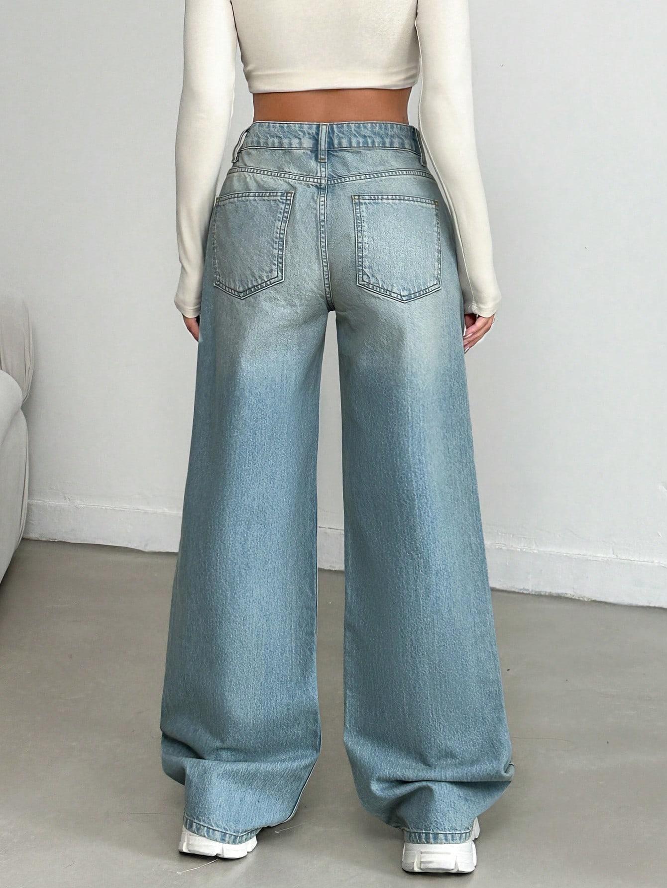 NIEBIESKIE SPODNIE JEANS
