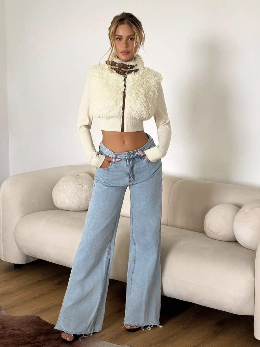 BLUZA Z FUTREM