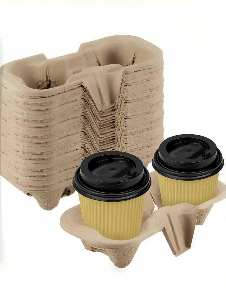 Uchwyt papierowy na 2 kubki 50-pack