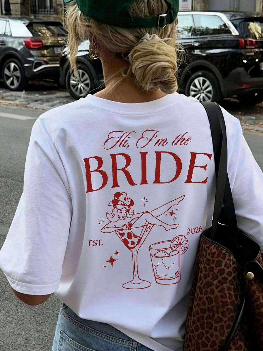 biały t-shirt napisy 