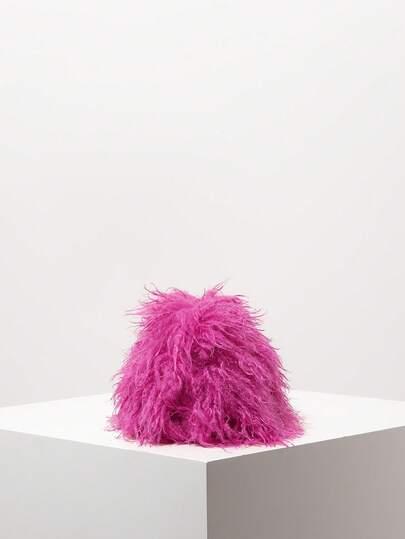 różowa fluffy torebka 