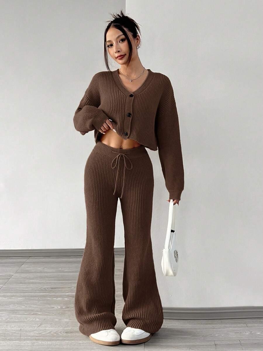 SWETER SPODNIE KOMPLET
