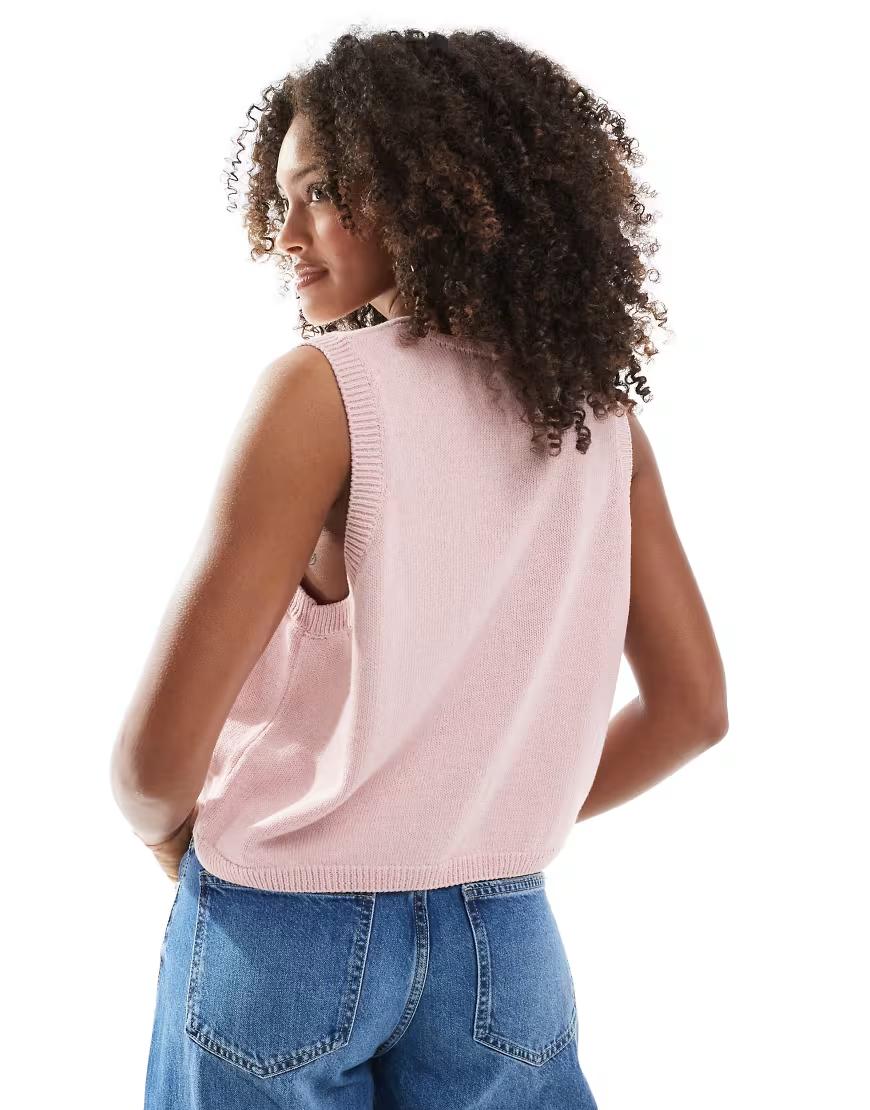 DZIANINOWY RÓŻOWY TOP OVERSIZE WIĄZANIE