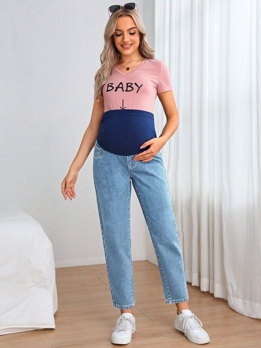 SPODNIE CIĄŻOWE JEANS