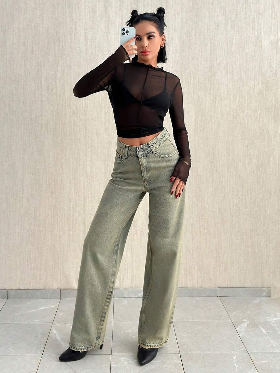 PROSTE SPODNIE JEANS VINTAGE