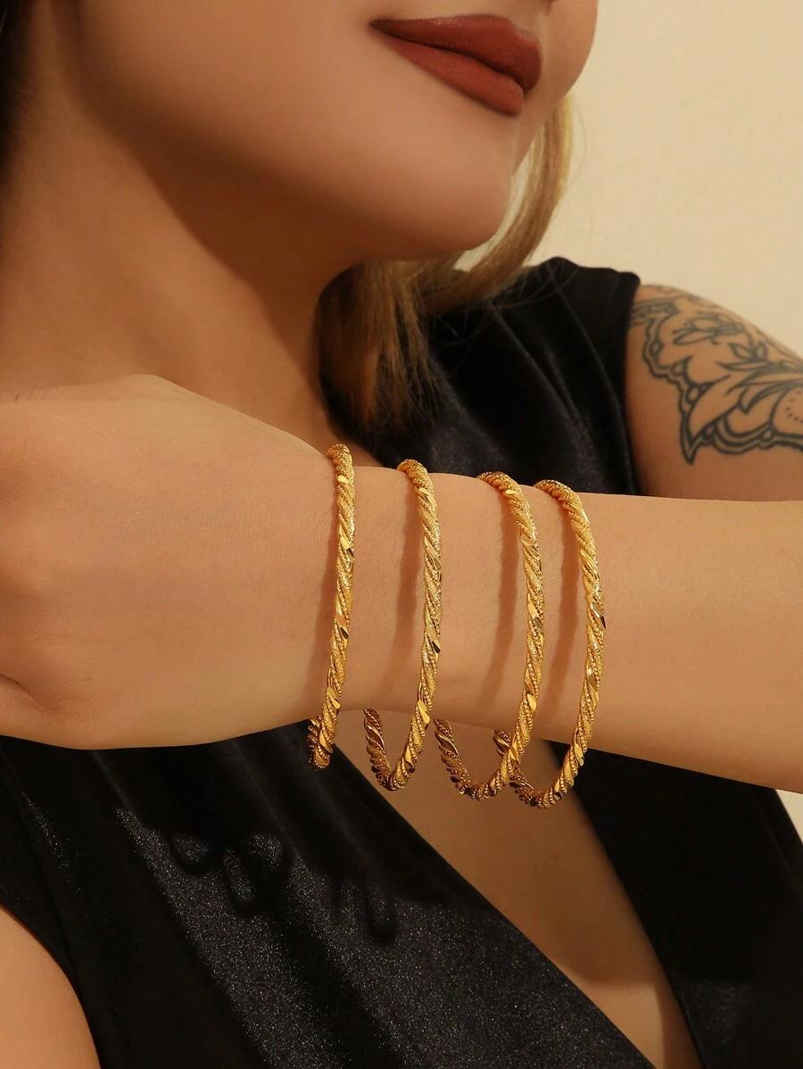 ZŁOTA BRANSOLETKA 4-PACK
