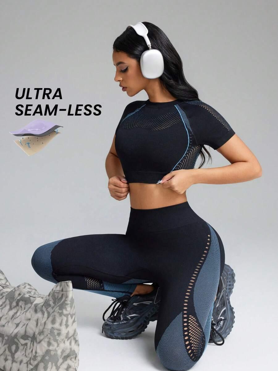 TOP LEGGINSY KOMPLET SPORTOWY