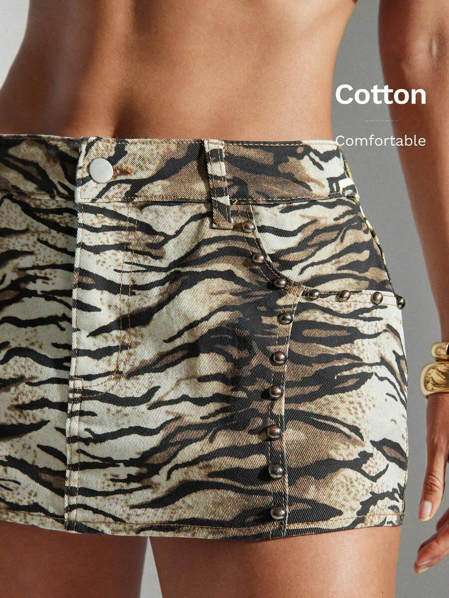 MINI SPÓDNICA ANIMAL PRINT