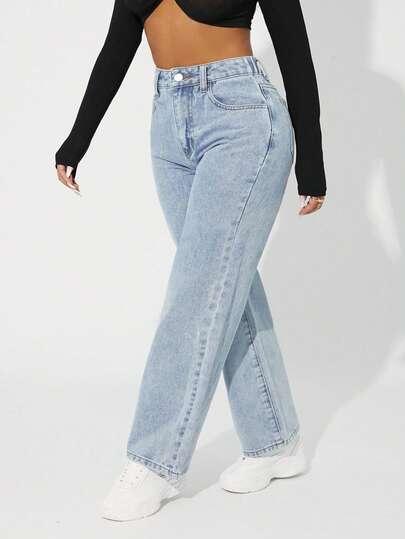NIEBESKIe spodnie JEANS