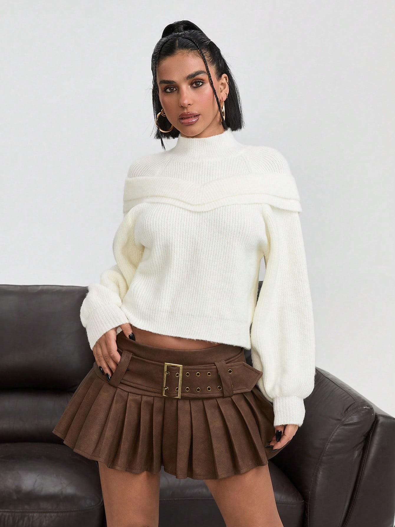 SWETER ZE STÓJKĄ