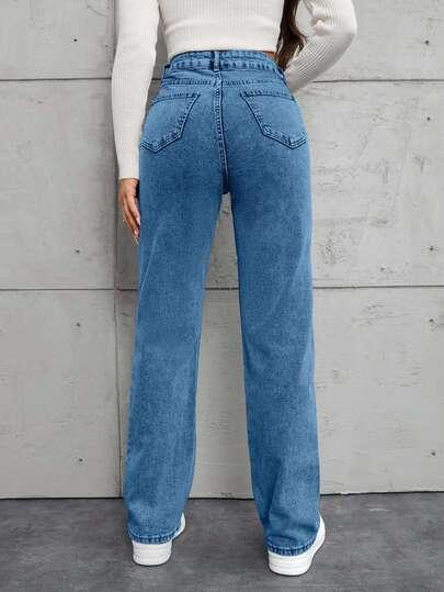 NIEBIESKIE SPODNIE JEANS