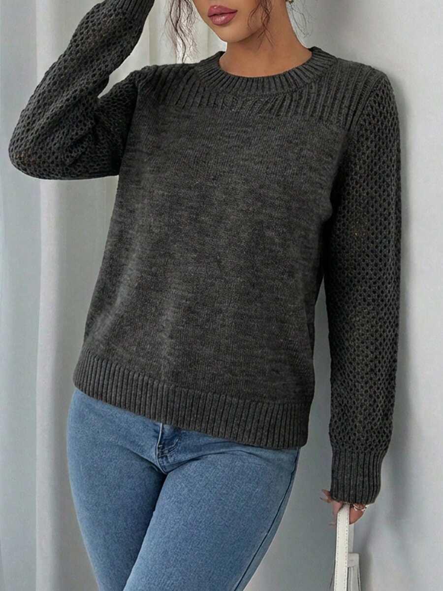 SWETER DAMSKI SZARY