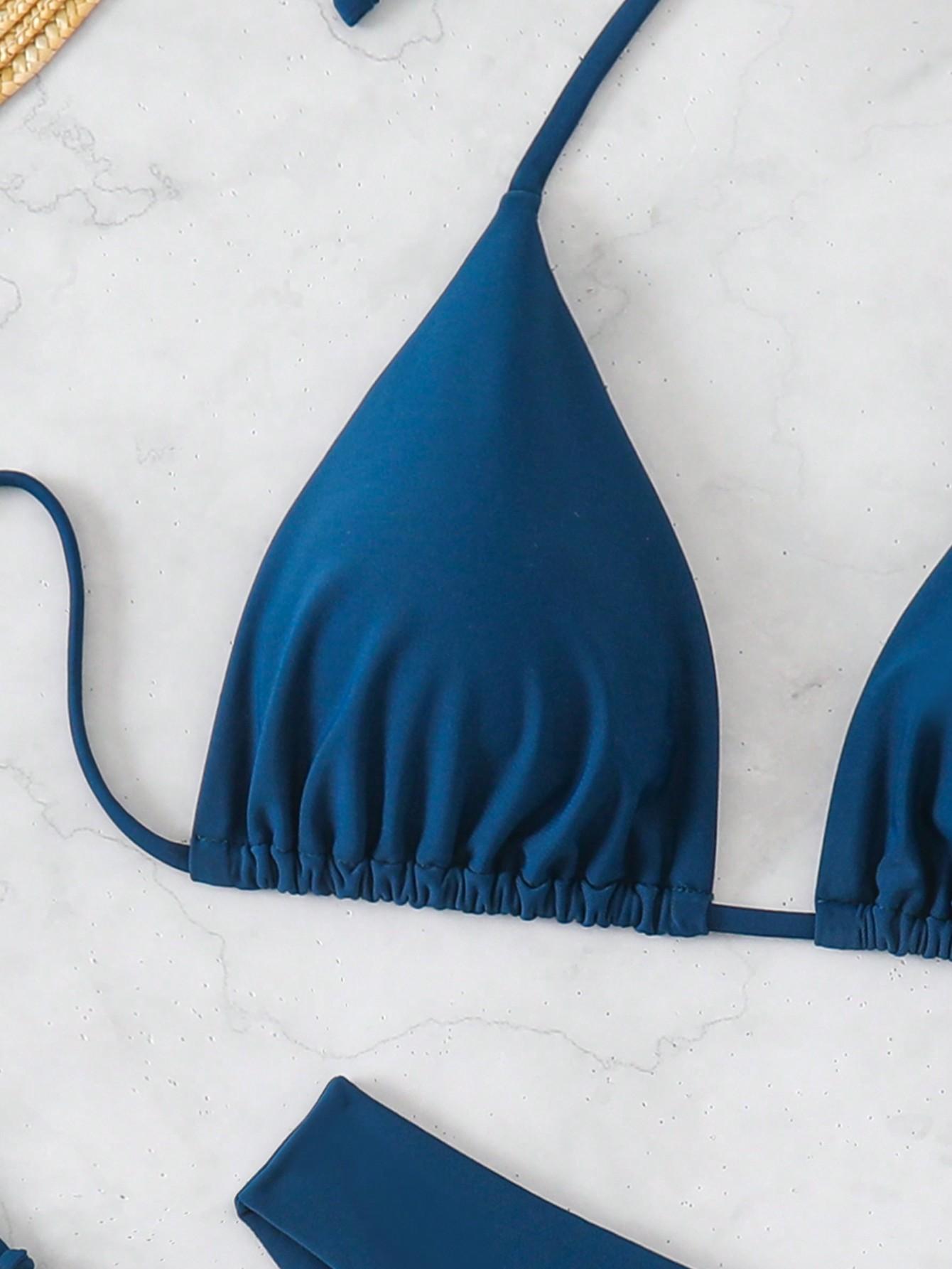 GRANATOWE BIKINI KOMPLET 
