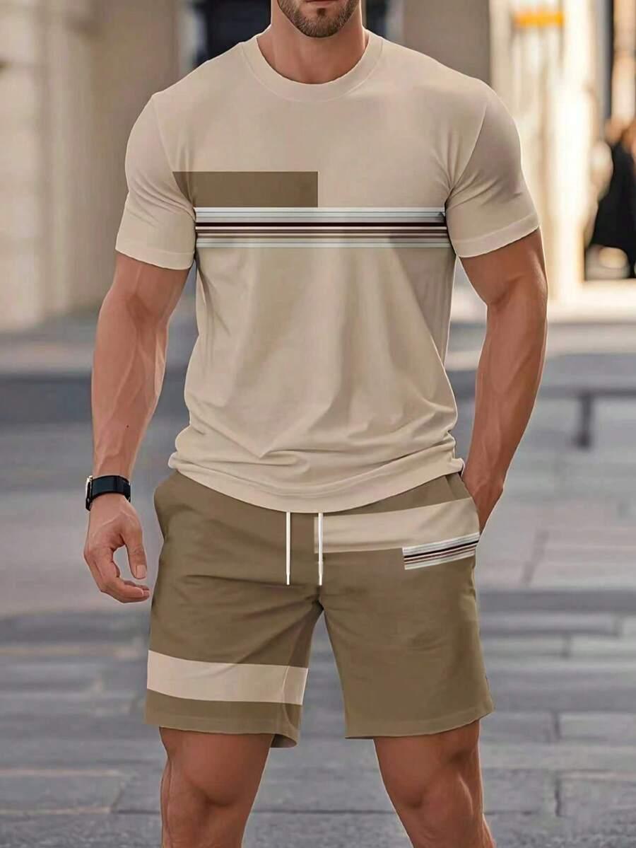 komplet t-shirt spodenki