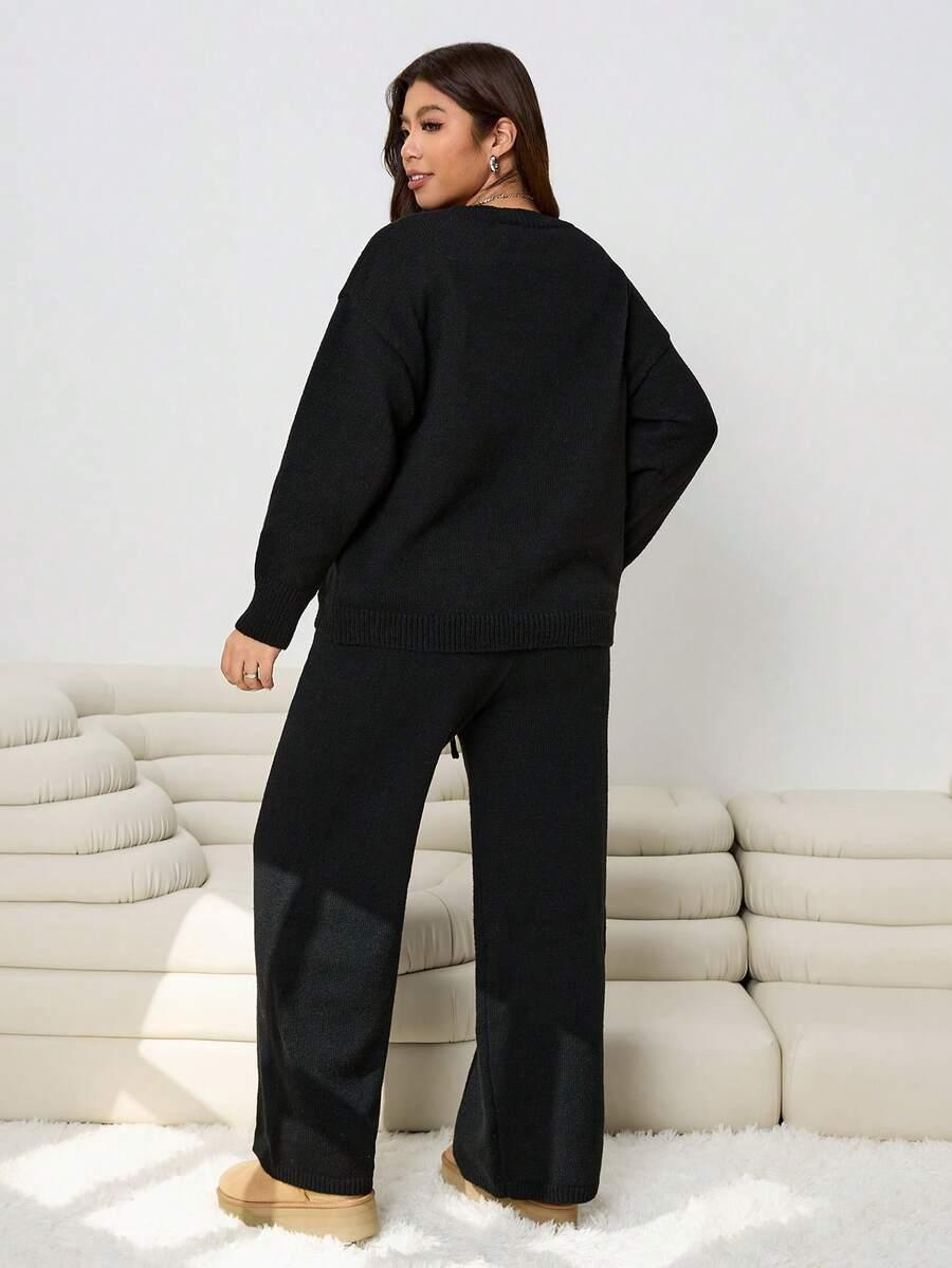 KOMPLET SWETER SPODNIE