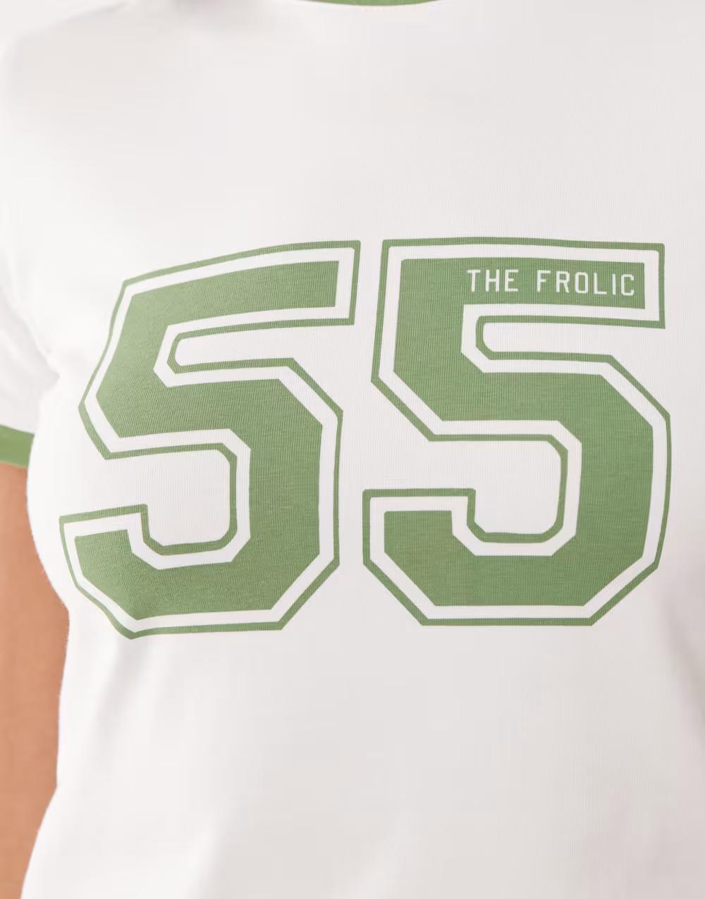 BIAŁY T-SHIRT PRINT