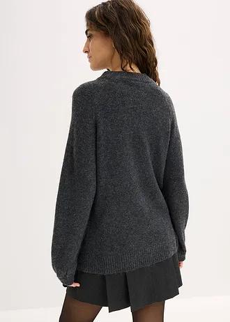 SWETER DAMSKI Z OZDOBNYM DEKOLTEM 