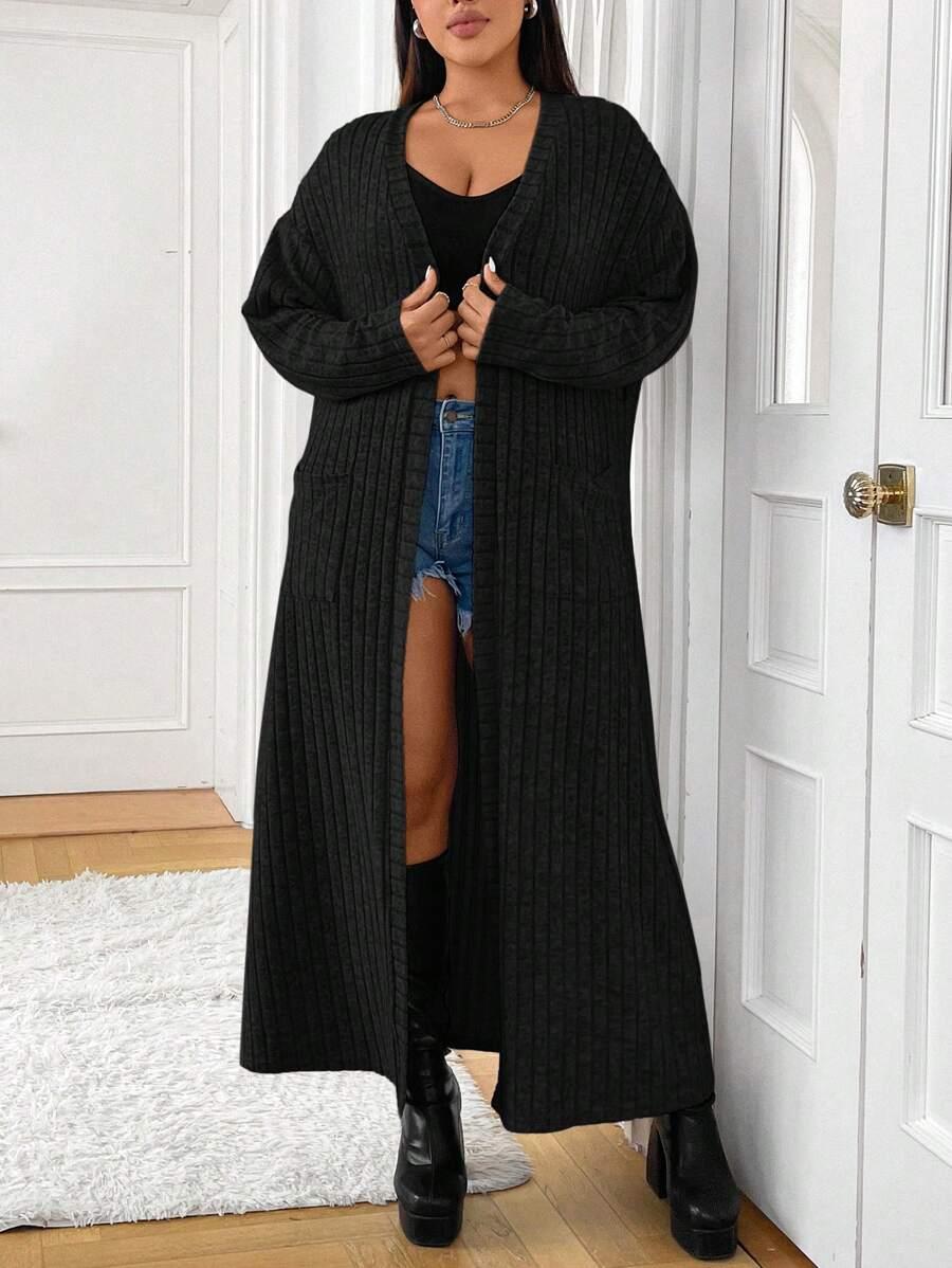 CZARNY SWETER NARZUTKA 