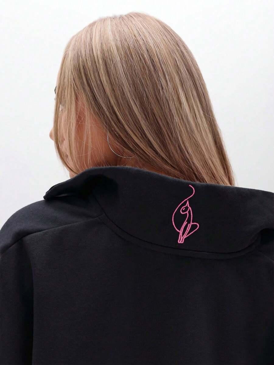 Czarna rozpinana bluza kaptur