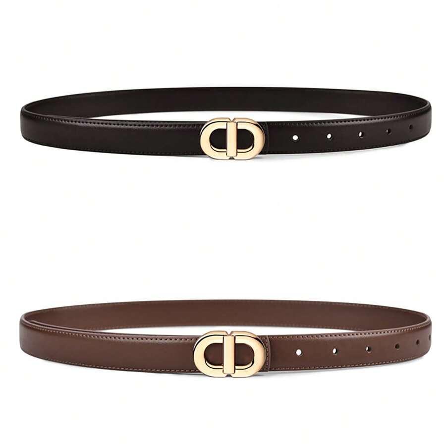 pasek złota klamra 2-pack