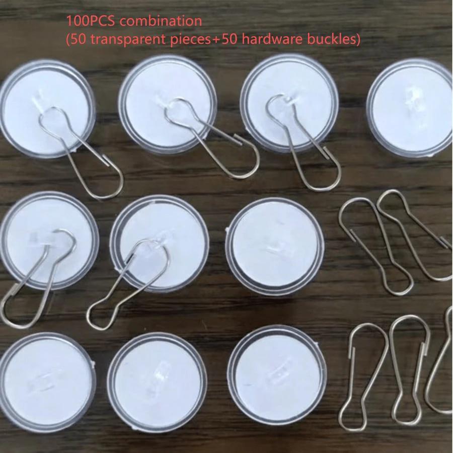 SAMOPRZYLEPNE HACZYKI ŚCIENNE 50-PACK
